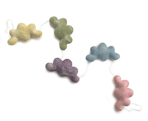 Girlang - Moln i pastellfärger