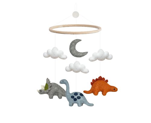Handsydd mobil, Dinosaurier med moln