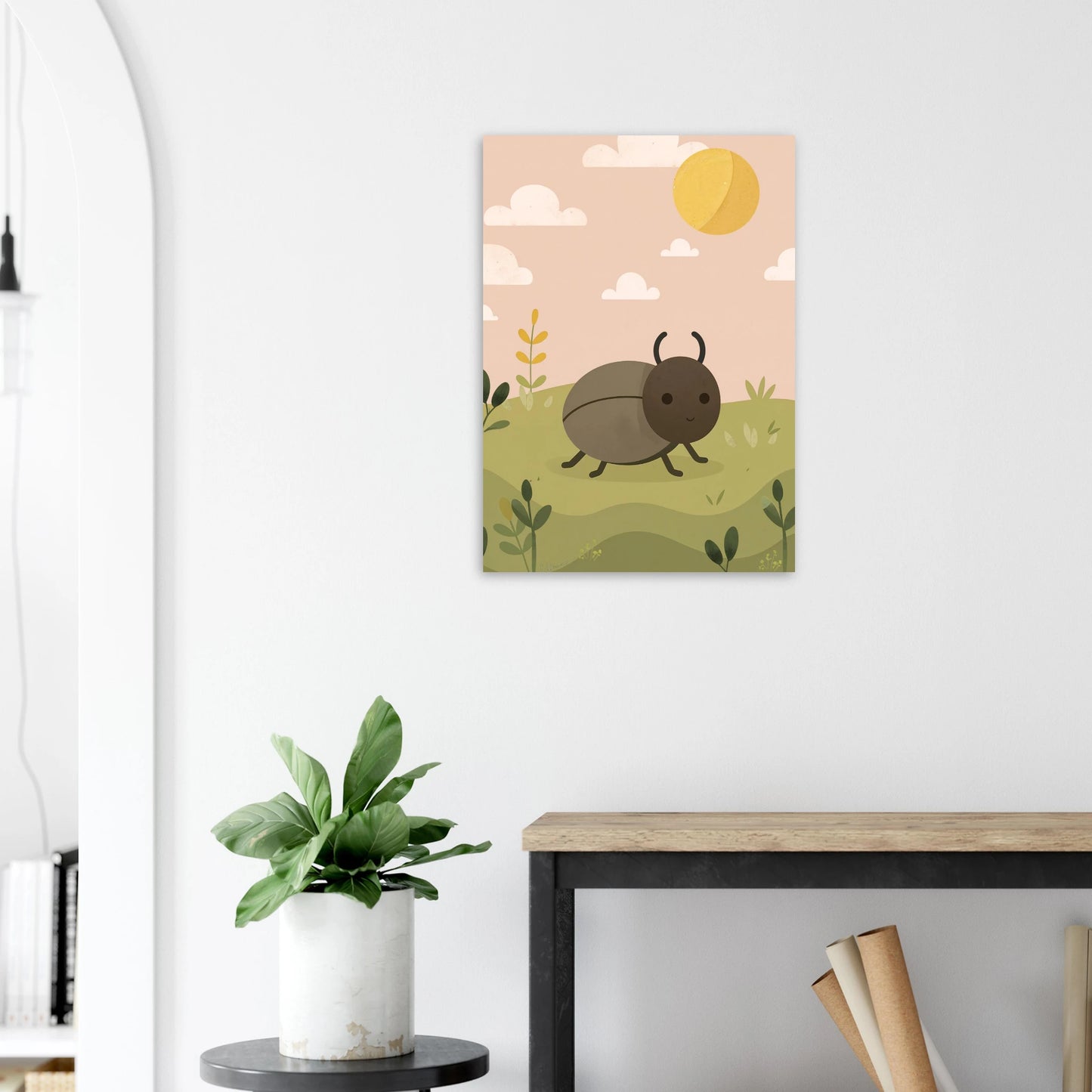 Väggposter med insektsmotiv, perfekt för barnrum med naturtema – Lillrum.